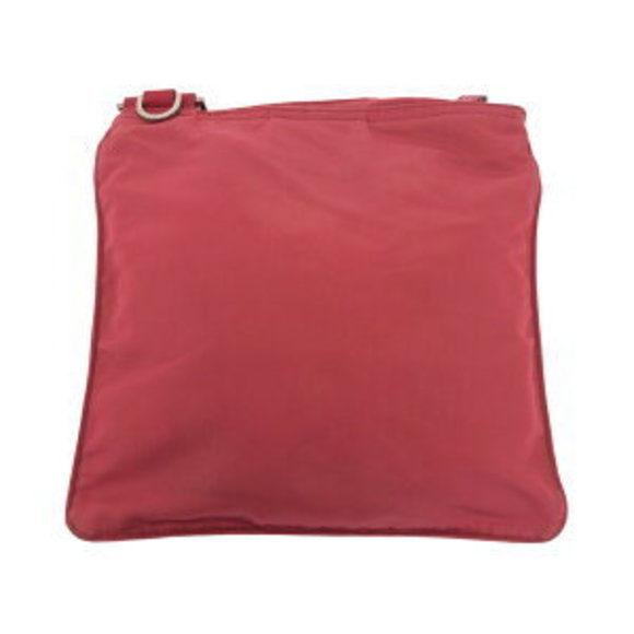 Prada triangular pink Nylon beige Tessuto Shoulder Bag - Picture 1 of 9